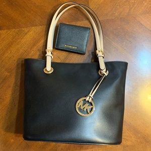 Michael Kors Leather Purse and Wallet Set